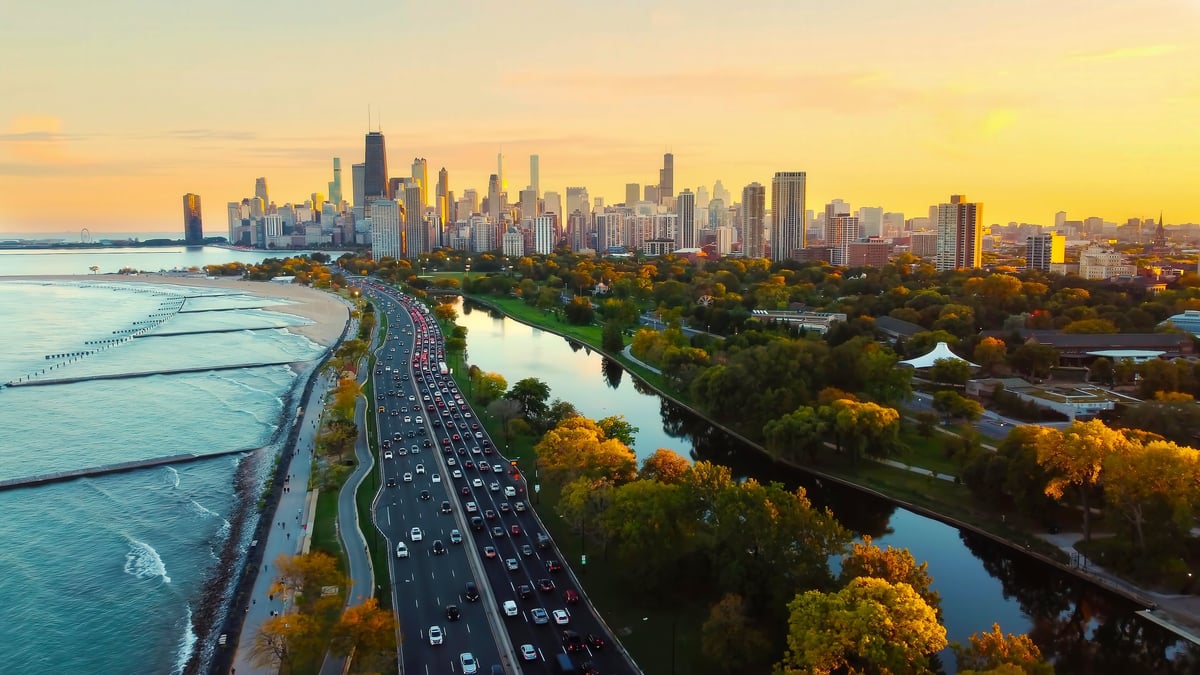 Chicago Illinois skyline downtown